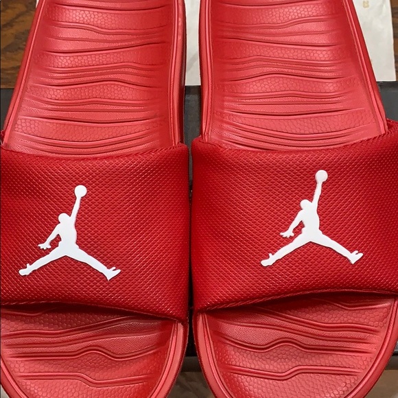 Nike Other - JORDAN BREAK SLIDE Gym Red/White
